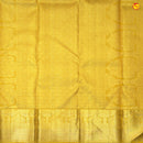 Yellow With Gold Zari Floral Design Pure Kanjivaram Subhalaya Wedding Silk Saree