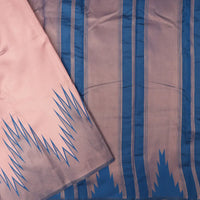 Copper with Dark Blue Tissue Silk Saree