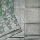 Forest Green Colour Fancy Weaving Saree