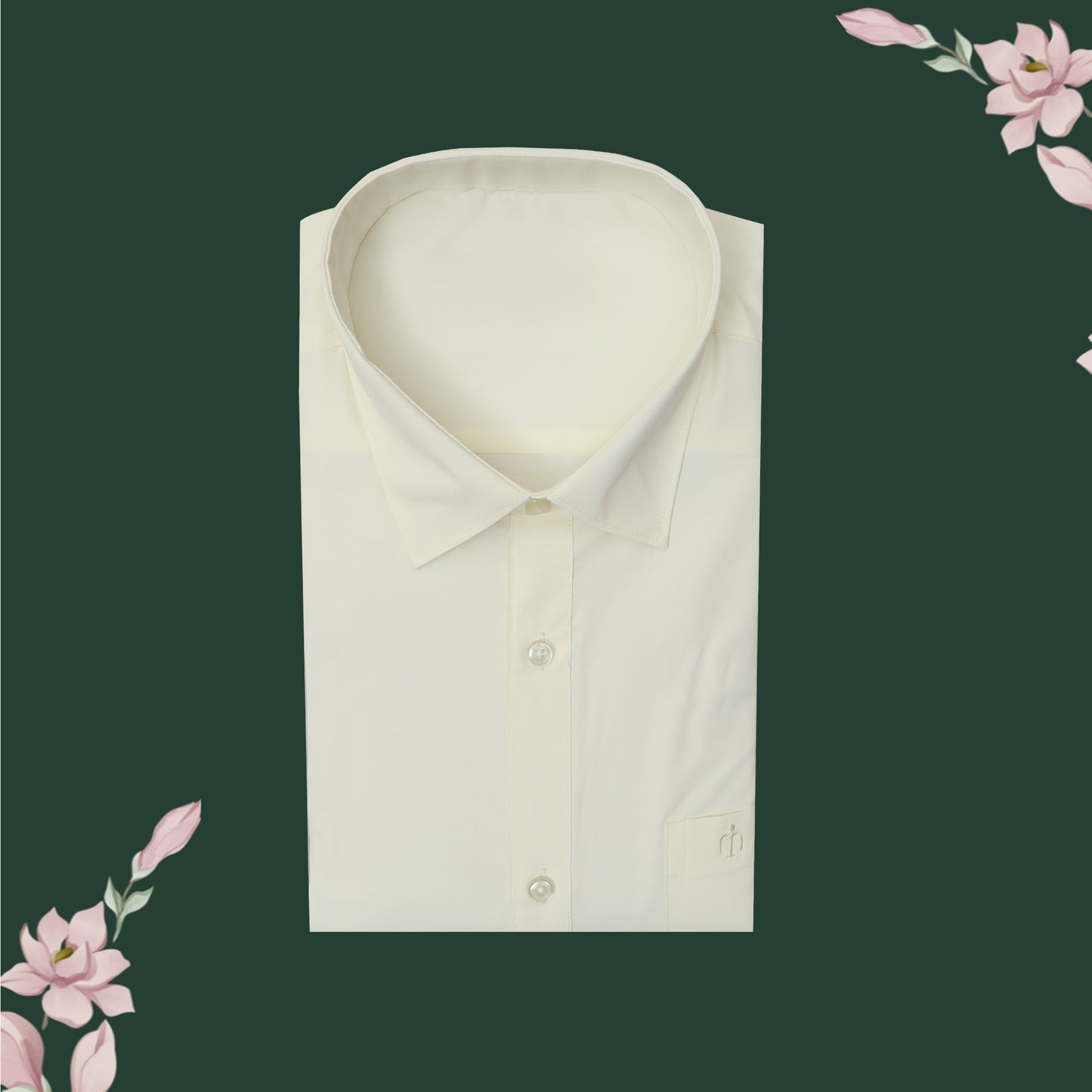 Art Silk  – Men’s Shirt & Dhoti Set  Off -White Colour With Gold  Zari Border