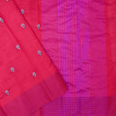 Red With Pink  Fancy Saree