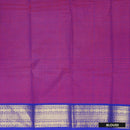 Magenta With Royal Blue Contrast Border Pure Cotton Saree