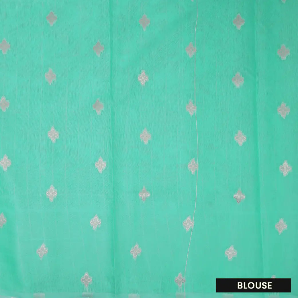 Green Colour Fancy Weaving Saree