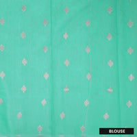 Green Colour Fancy Weaving Saree