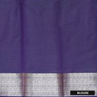 Creen With Purple Silk Cotton Saree