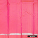 Rose Pink Gold Zari Border Yuvana Semi Soft Silk Saree