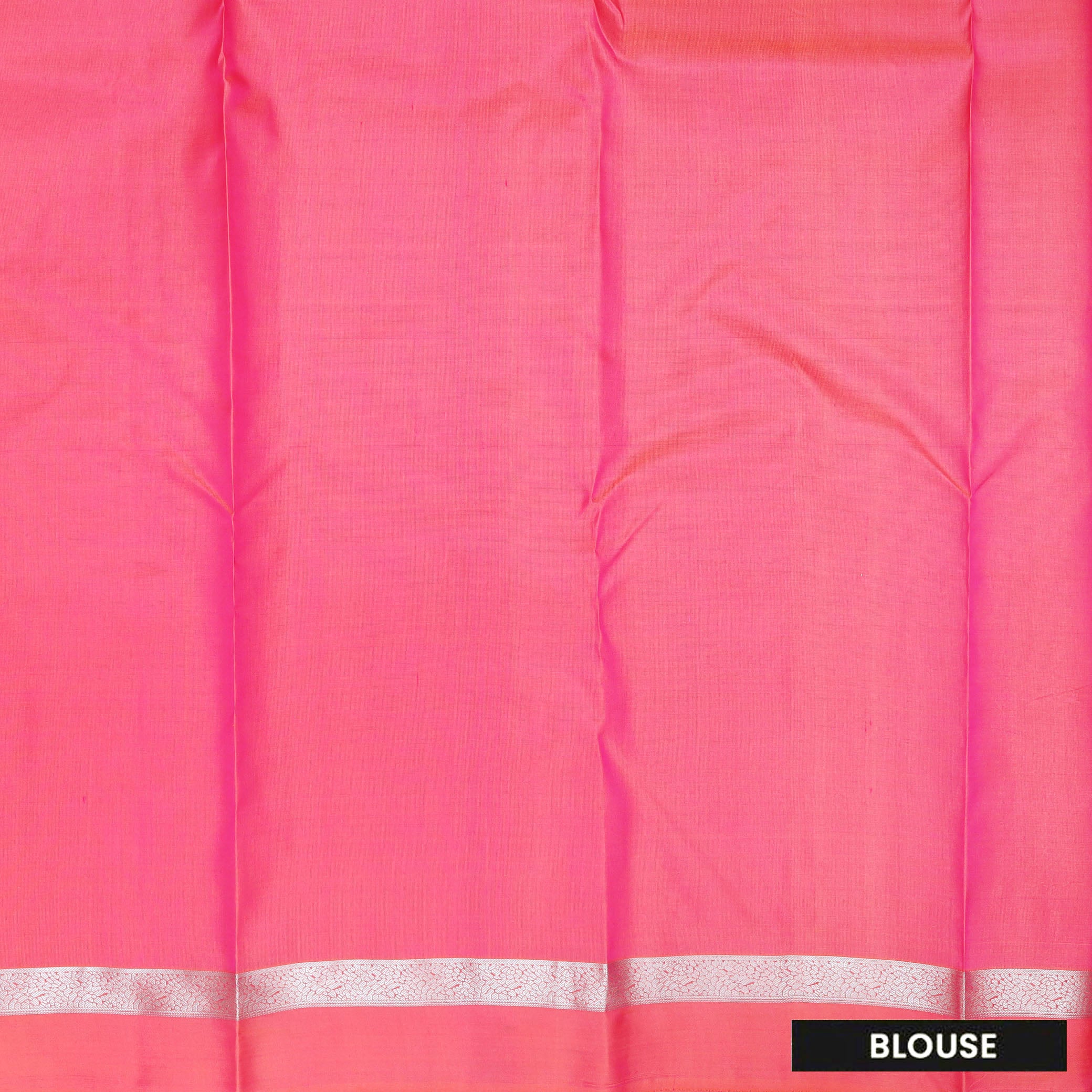 Rose Pink Gold Zari Border Yuvana Semi Soft Silk Saree