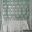 Forest Green Colour Fancy Weaving Saree