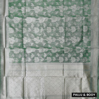 Forest Green Colour Fancy Weaving Saree