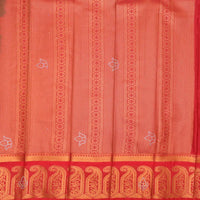 Dark Purple with Red Art Silk Saree