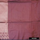 Lavender Purple With Rose Gold tone Soft Silk