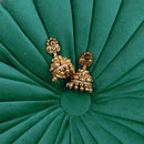 Antique necklace with jhumkas pair