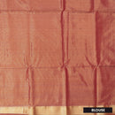 pinkish red Tissue Silk Saree