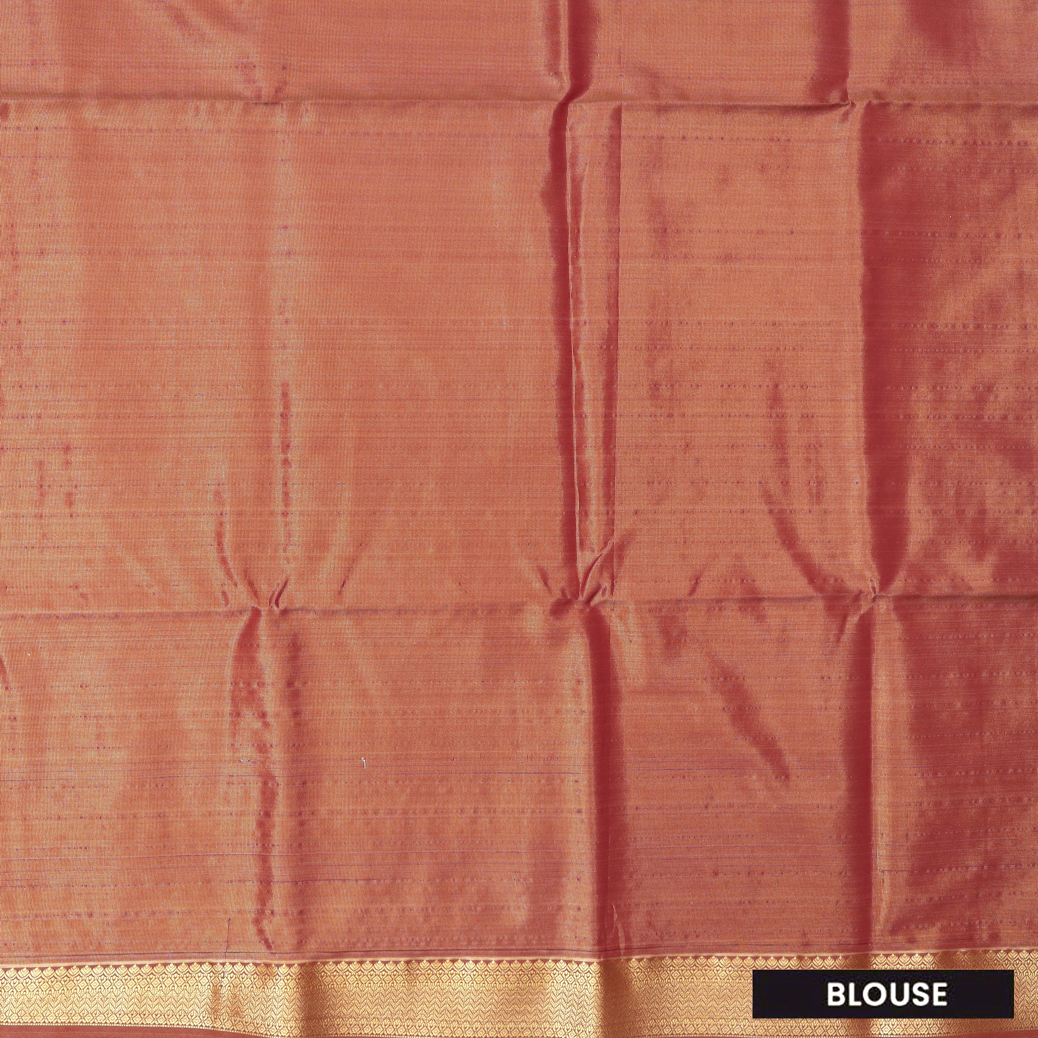 pinkish red Tissue Silk Saree