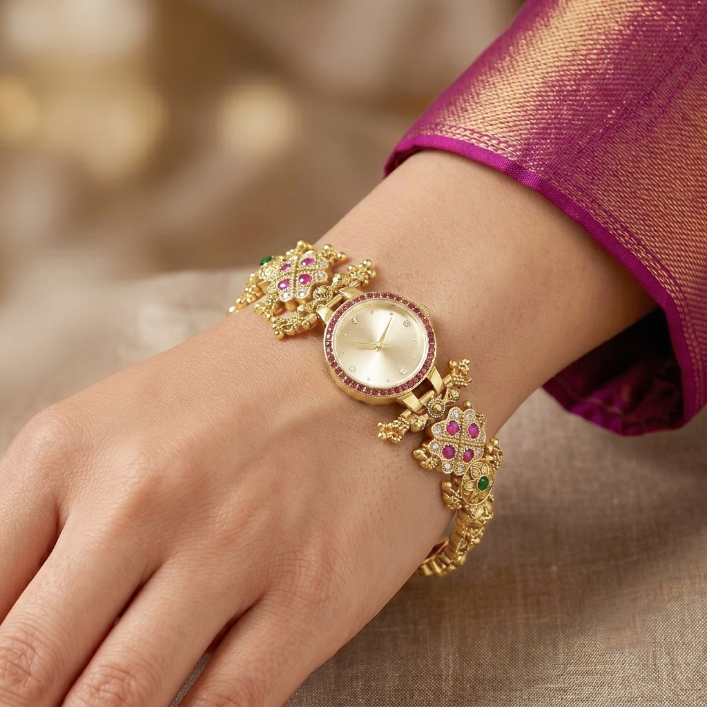 Antique Trending Jadau Watch