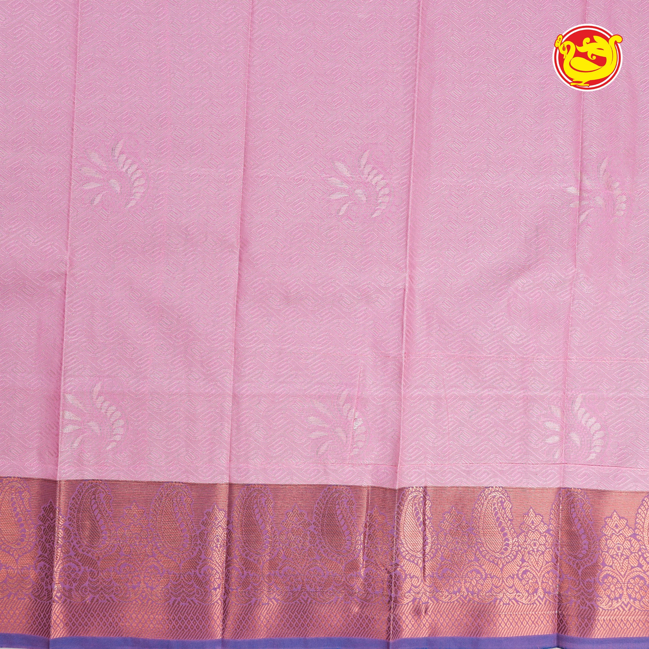 Grey with pink art silk saree