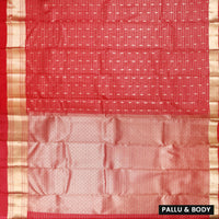 Red Colour With  Gold Zari Yuvana Semi Soft Silk Saree