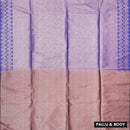 Lavender Purple With Rose Gold tone Soft Silk