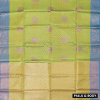 Green Colour Fancy Weaving Saree