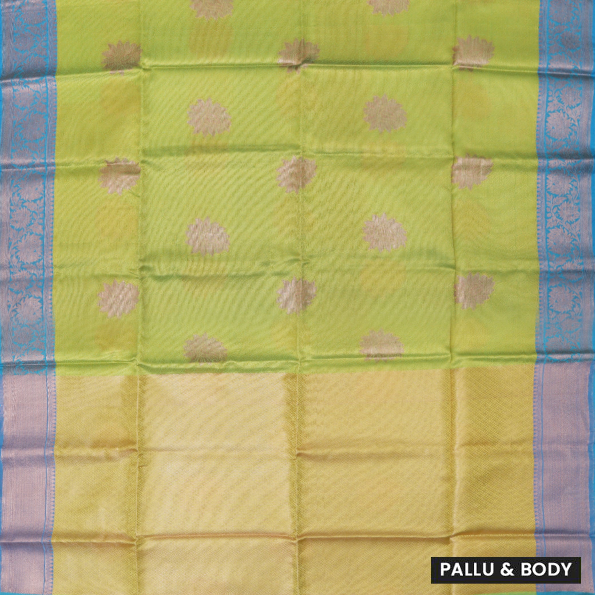 Green Colour Fancy Weaving Saree