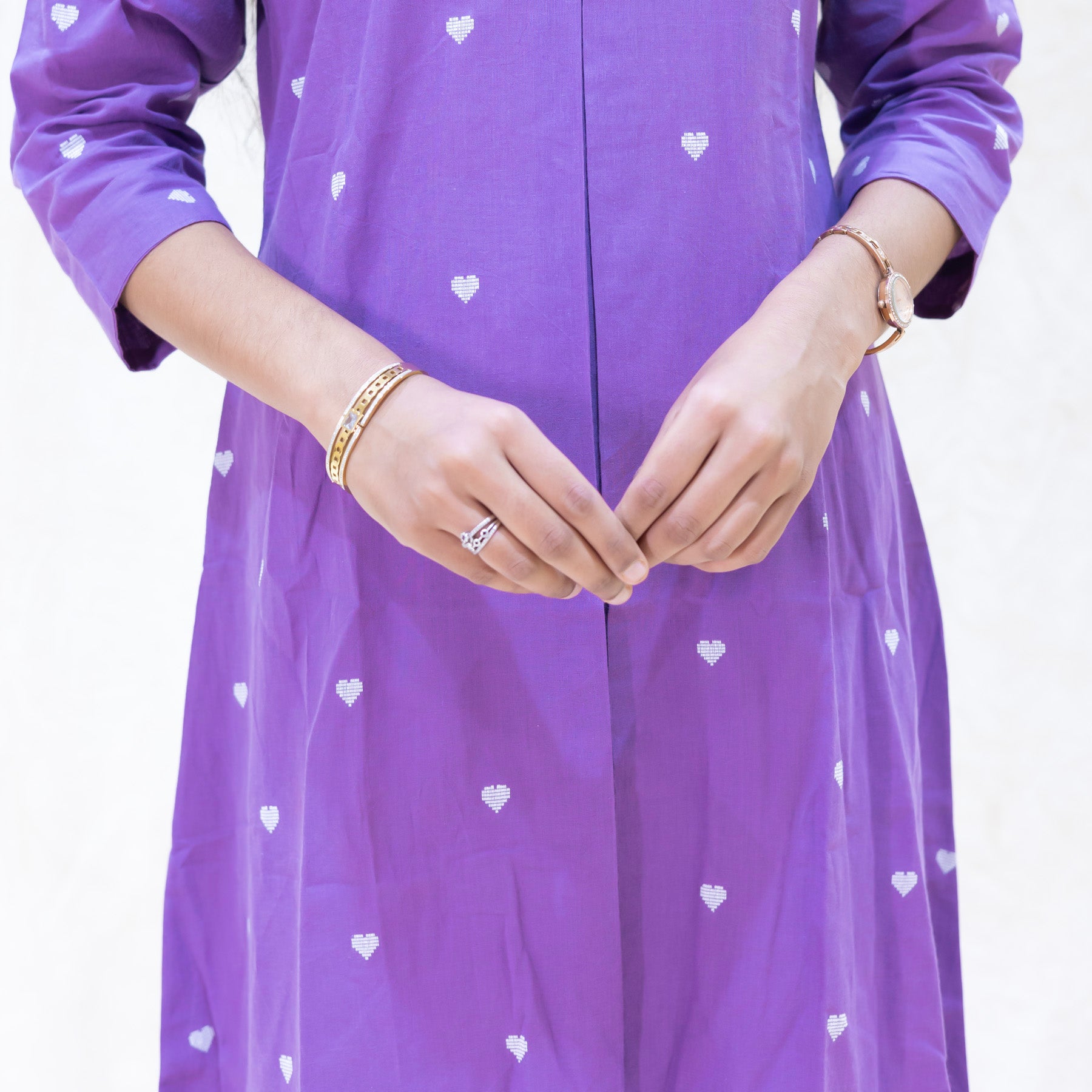 Yazhini-Lavender Color Ladies Branded Co-ord-set Readymade