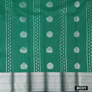 Creen With Purple Silk Cotton Saree
