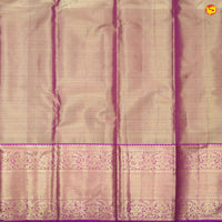 Pinkish purple tissue Kanchivaram silk saree - Thenianantham