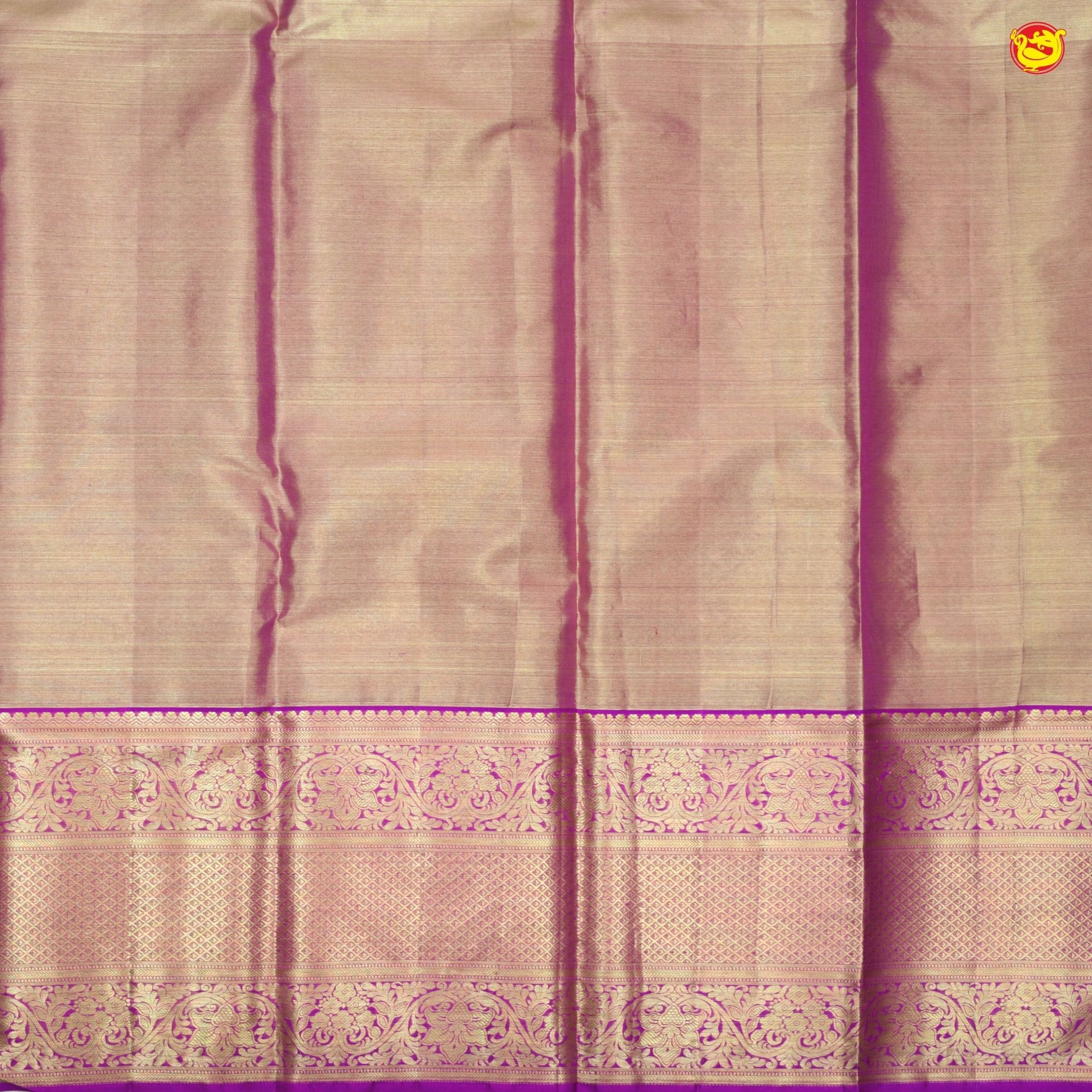 Pinkish purple tissue Kanchivaram silk saree - Thenianantham