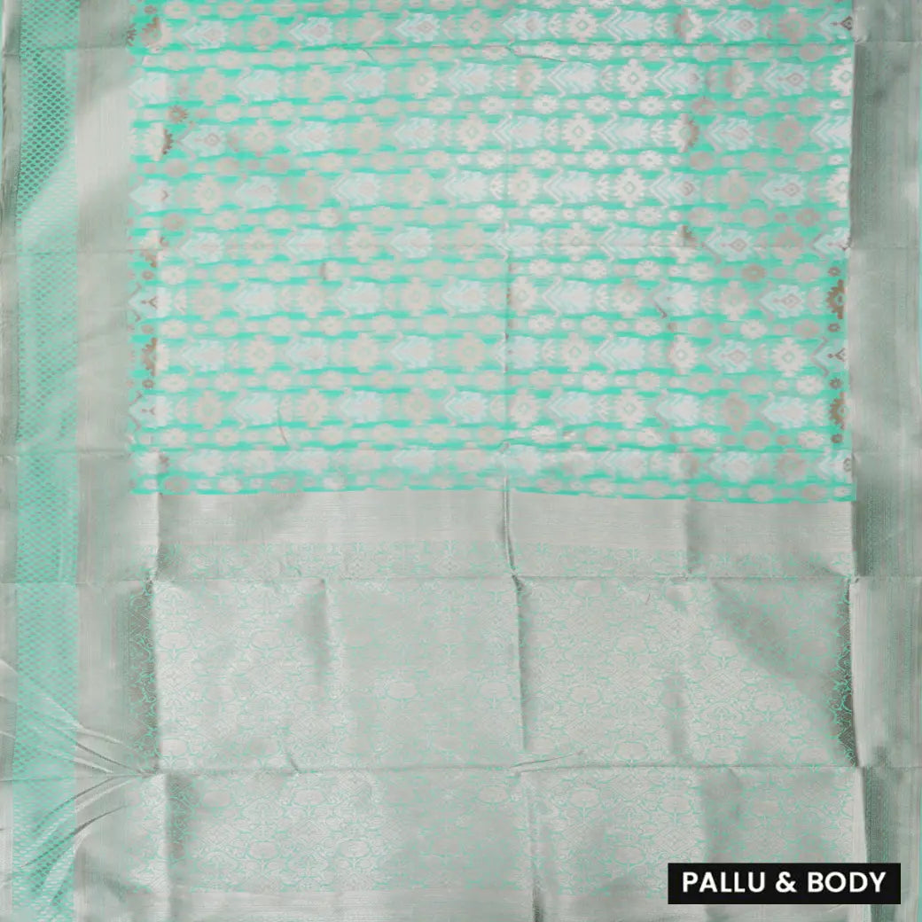 Green Colour Fancy Weaving Saree