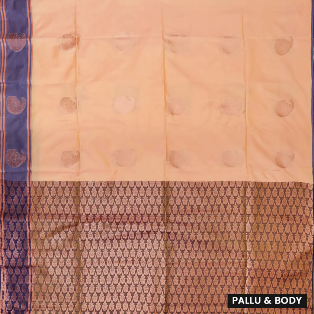 ORANGE with LIGHT PURPLE Soft Silk Saree