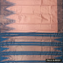 Copper with Dark Blue Tissue Silk Saree