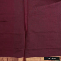 Green With Maroon Kalyani Cotton Saree