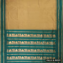 Sandal With Green Premium Quality Kalyani Cotton Saree