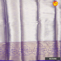 Gold with Lavender Traditional Soft Silk Saree - Thenianantham