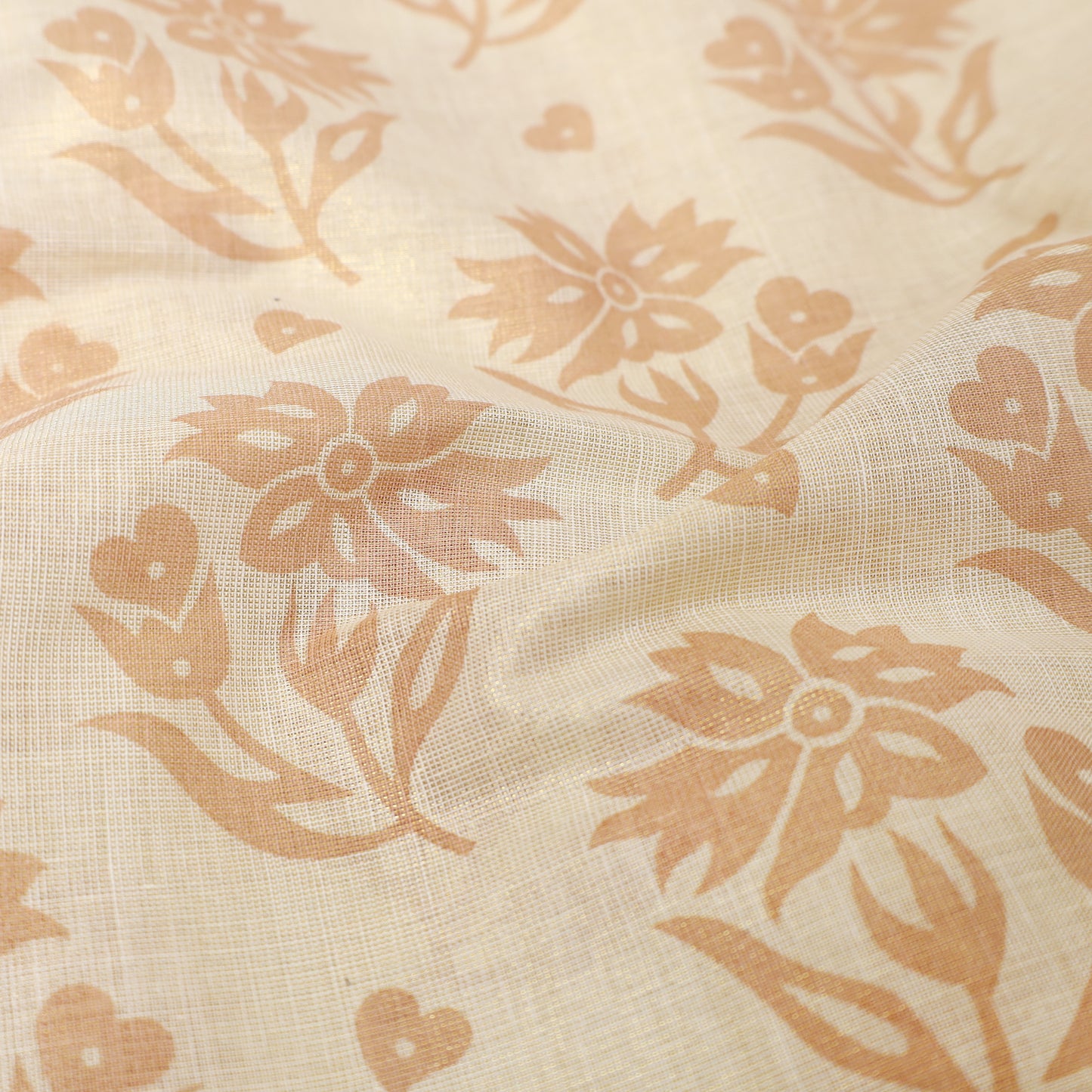 Off White With Floral Large Multi Colored Cir Cular Peacock Mural Prints traditional kerala onam saree