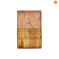 Copper colour pure Kanchipuram silk saree - Thenianantham