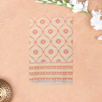 Cream with Rich Red Ladies Cotton Chudithar Set Material