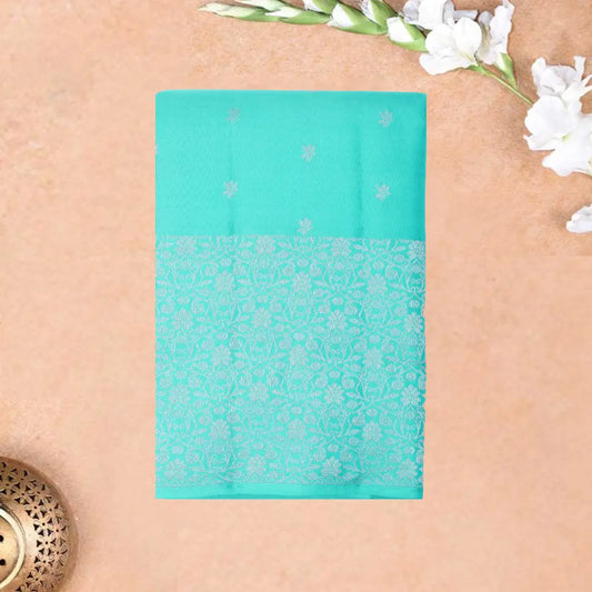Light Turquoise blue Soft Silk Saree