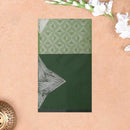 Pale Green with Dark Green Soft Silk Saree