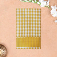 Southloom Exclusive Onam Kerala Traditional Fancy Border  Big Checked Cotton Saree (Matching Plain Blouse Included)