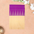 Purple with Sandal hamsam silk saree