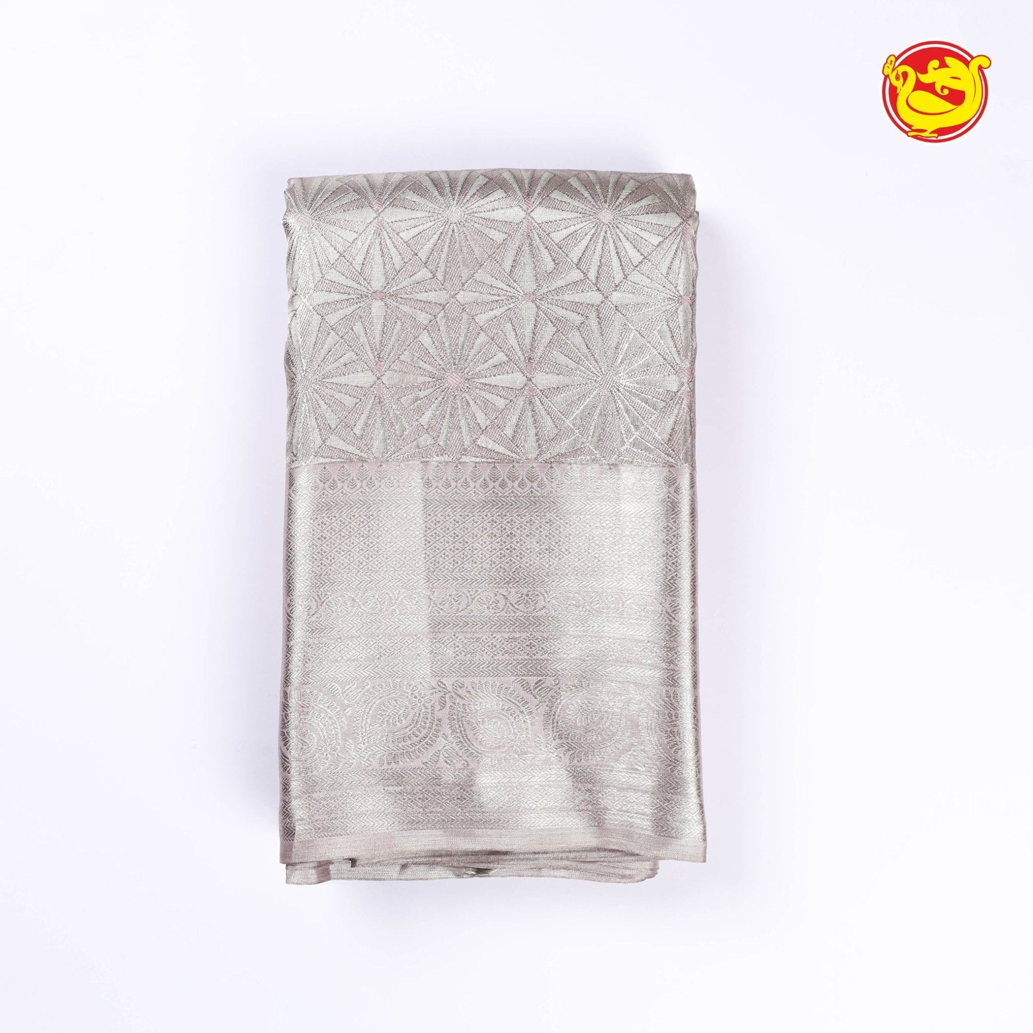 Silver wedding silk saree - Thenianantham