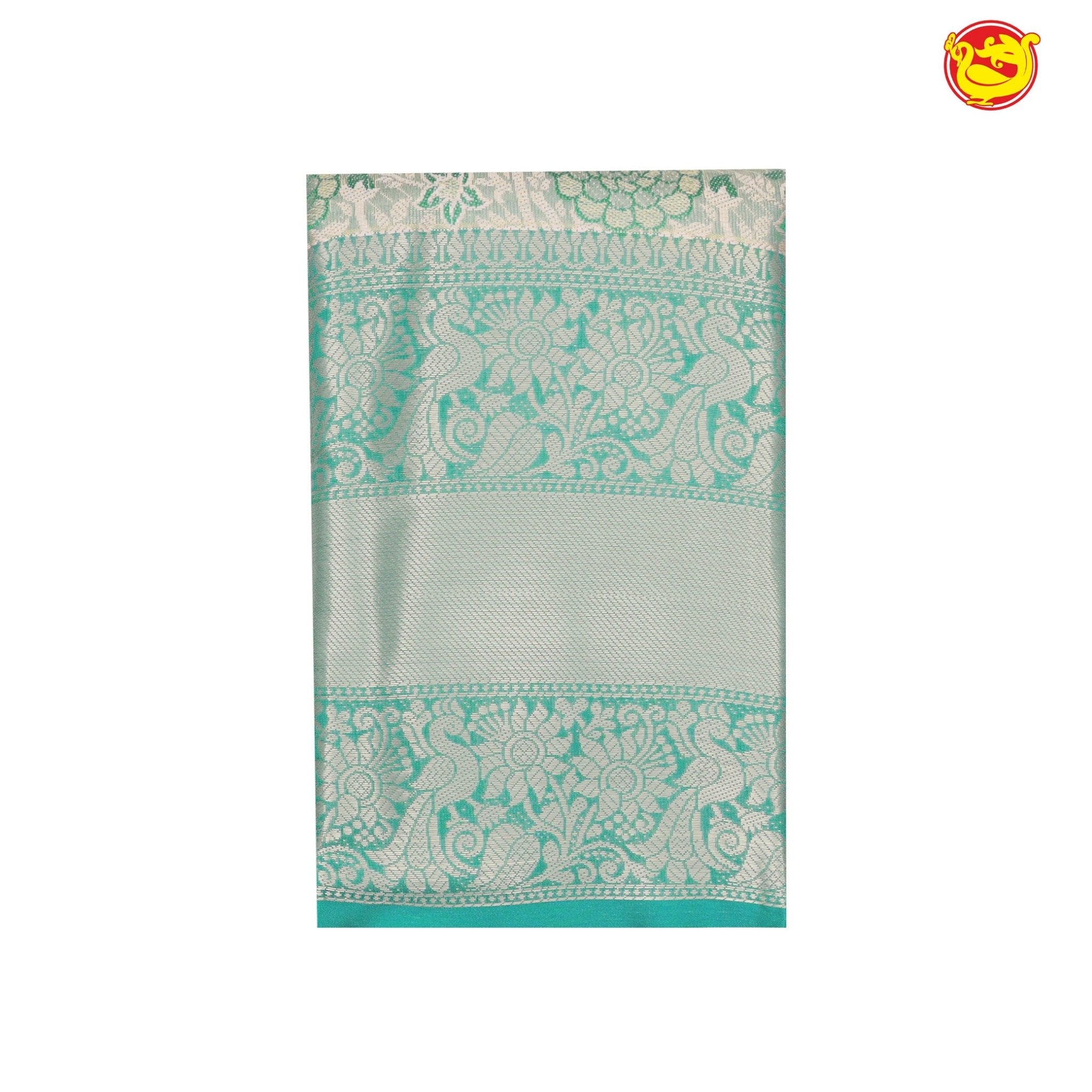 Green with Gold Zari Traditional Soft Silk Saree