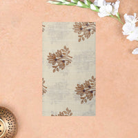 Sandal Linen Digital Cotton Saree