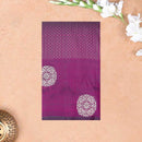 Dark Purple Color  Gold Zari Border Yuvana Semi Soft Silk Saree
