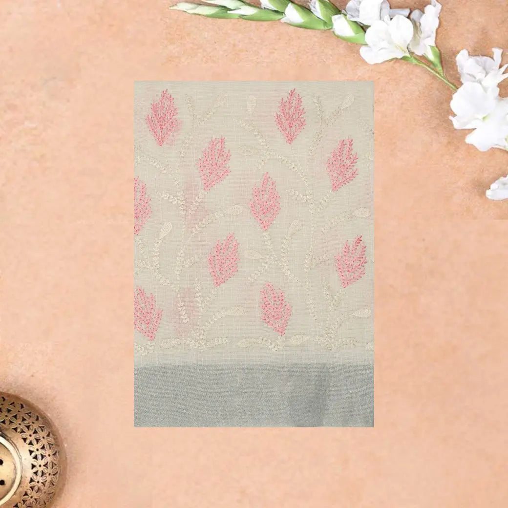Sandal Color Linen Cotton Saree