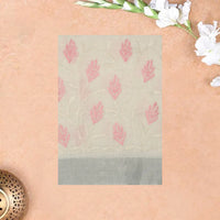Sandal Color Linen Cotton Saree