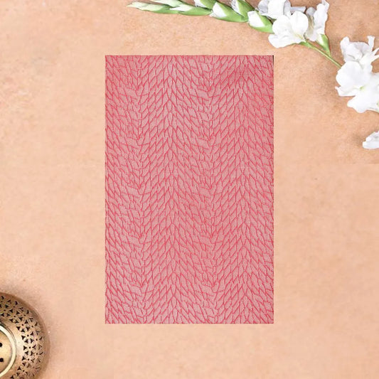 Coral Pink With Aqua Green Soft silk