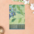 Pista Green And Pale Blue with Gray Border With Floral Design and Painted Prints Tussar Saree