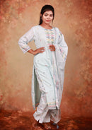 Light Blue Colour ladies Branded   straight Cut Churidar